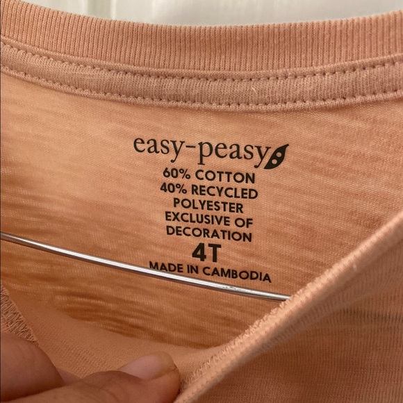 Peach Ruffle Sleeve Top - Picture 2 of 4